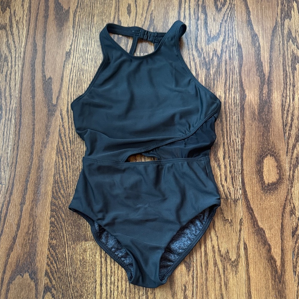 Black Cutout One-Piece Swimsuit